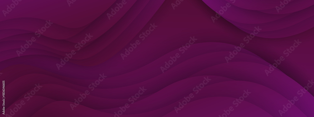 Obraz premium Abstract purple and pink silk fabric with a smooth, flowing satin texture and wave design for a luxurious textile backdrop