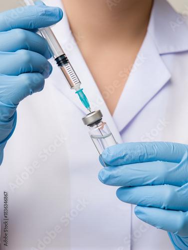 Wallpaper Mural vaccines fight against virus covid-19 corona virus, doctor or scientist in laboratory holding a syringe with liquid vaccines for children or older adults, Concept-diseases, medical care, science Torontodigital.ca