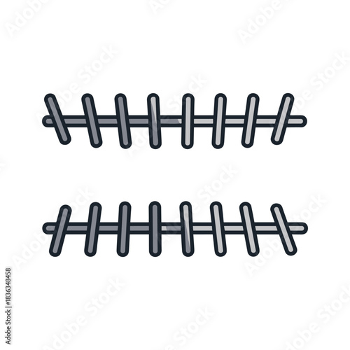 Medical Stitches and Sutures Illustration