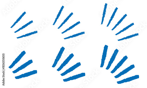 強調　注目　気づき　漫符マークセット