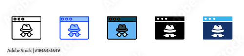 Private Browsing Icon Collection With Multiple Styles