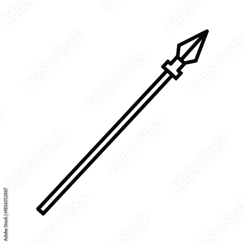 Spear Outline Icon
