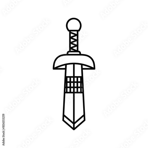 Outline Sword Icon