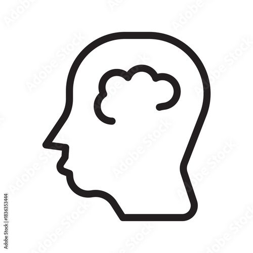 Creative Mind icon collection for psychology concepts, mental health, intelligence visuals and cognitive process design