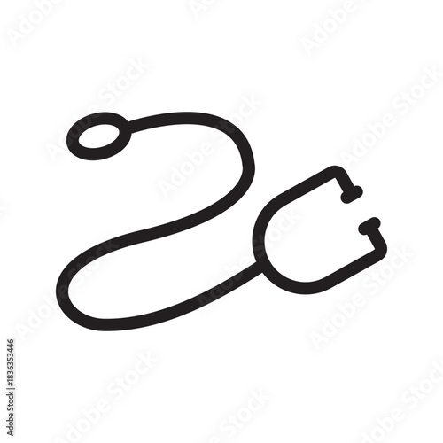 Professional Stethoscope icon collection for medical diagnostics, healthcare tools, doctor equipment and clinical visuals