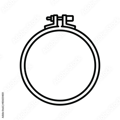 Embroidery Hoop Outline Icon