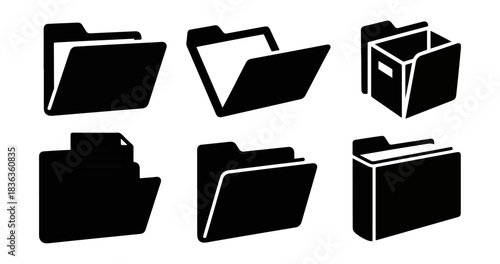 Abstract geometric shapes floating in dark space conceptual design