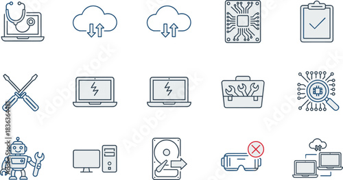 Professional Computer Technician Disassembling Laptop Motherboard for Repair, Diagnostic, and Maintenance Service, Highlighting Information Technology, Hardware, and Electronic Engineering.