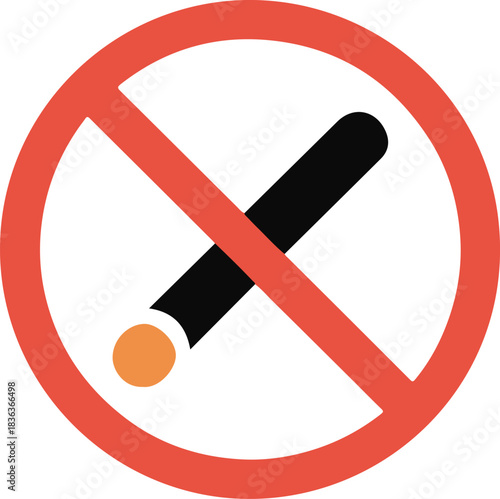 No Smoking Prohibition Sign