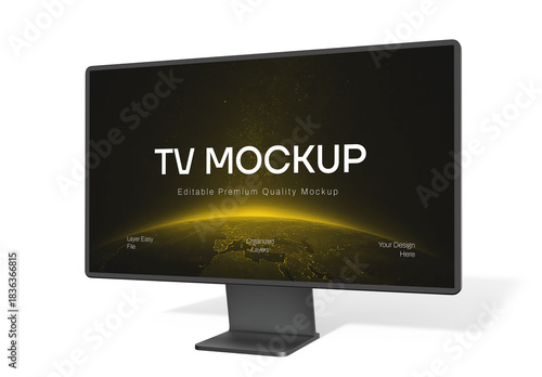 Monitor Device Screen Mockup
