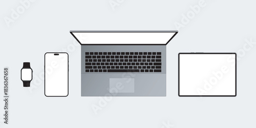 vector illustration of a modern computer