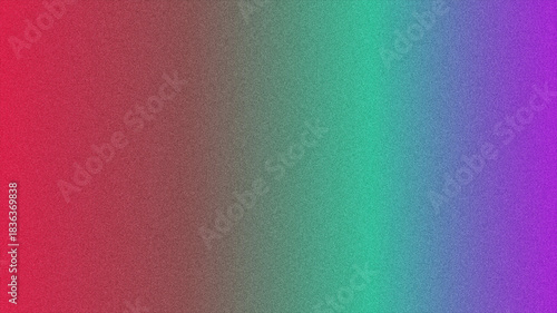 Grainy texture background shows red to purple color gradient smoothly fading into one another nicely