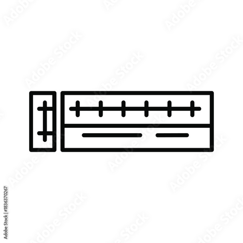 Harmonica Musical Instrument Line Icon