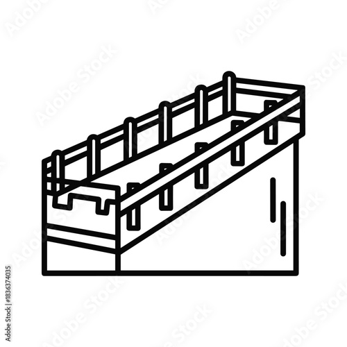 Great Wall of China Outline Icon