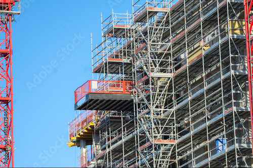 construction site of a building