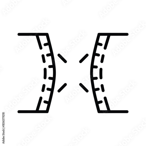 Compression Force or Pressure Exerted Icon
