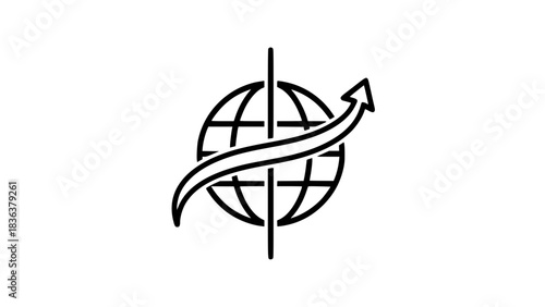 Rapid trade black white icon 