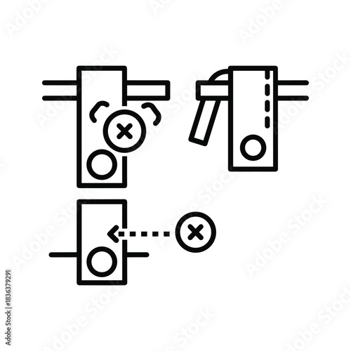 Lever Mechanism Connection Status and Error Indicators