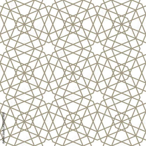 Seamless abstract geometric pattern in Arabic style