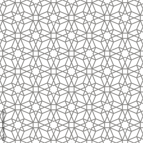 Seamless abstract geometric pattern in Arabic style