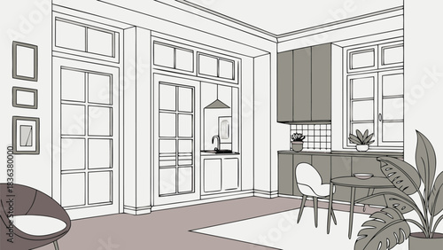 Open-Plan Kitchen and Dining