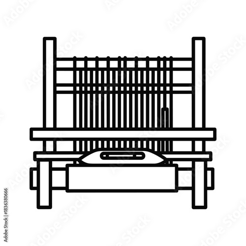 Weaving Loom Outline Icon