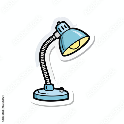 Illustration of a Desk Lamp