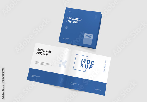 Open and Close Brochure Mockup