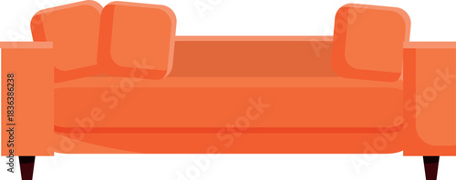 Modern Stylish Sofa Vector Design