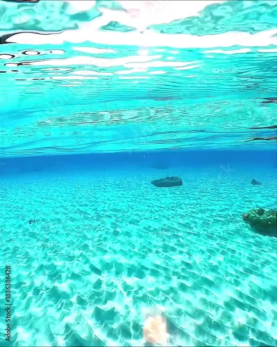 Wallpaper Mural Crystal Clear Shallow Ocean Floor Torontodigital.ca