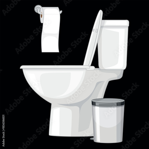 Toilet Accessories Vecotr Design
