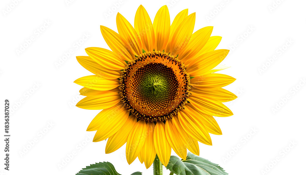 Fototapeta premium Close-up of a vibrant sunflower against a stark black background, showcasing intricate details (2)