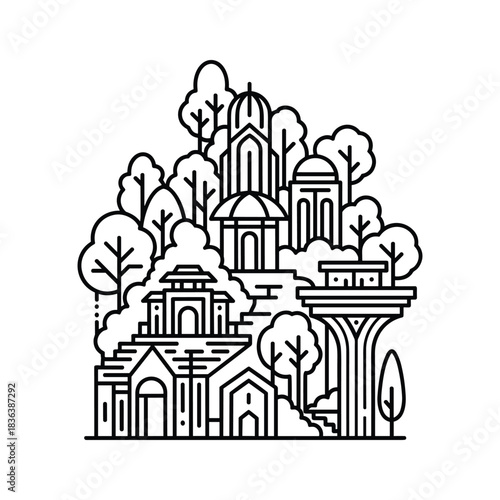 Three business professionals illustrated in different styles