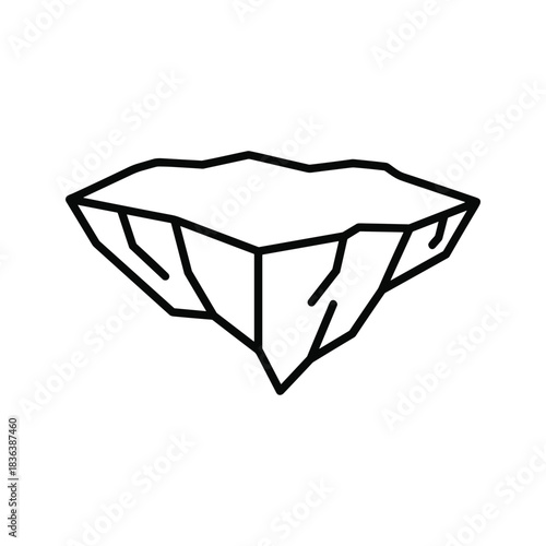 Iceberg Outline Icon