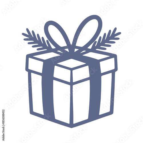 Illustration of a simple dark brown spiral shape curving inward on a white plain background view from side