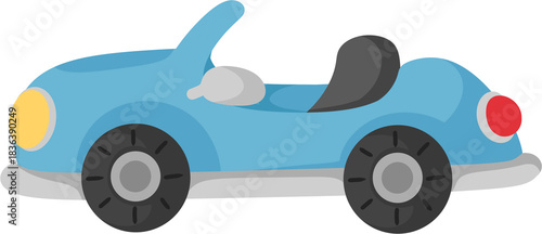 Bild auf Leinwand illustration convertible car