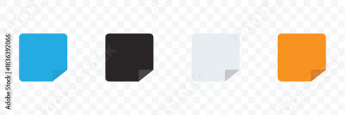 Peel off icon.  Vector for websites, mobile interfaces, presentations, banner, visual branding etc. Vector illustration. isolated on white and black background. EPS 10 .