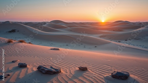 sunset in the mountains