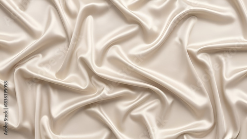 Beige silk fabric background 