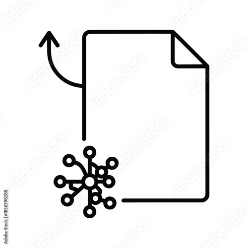 Document Sharing and Network Connectivity Icon