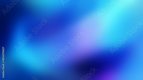 Abstract blue background. Blurred gradient, blue and pink spots, horizontal background. Beautiful abstract background for presentations. Blurred background of colored spots