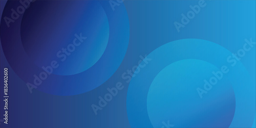 Abstract Blue Circles Gradient Background for Modern Technology, Design, and Creative Projects