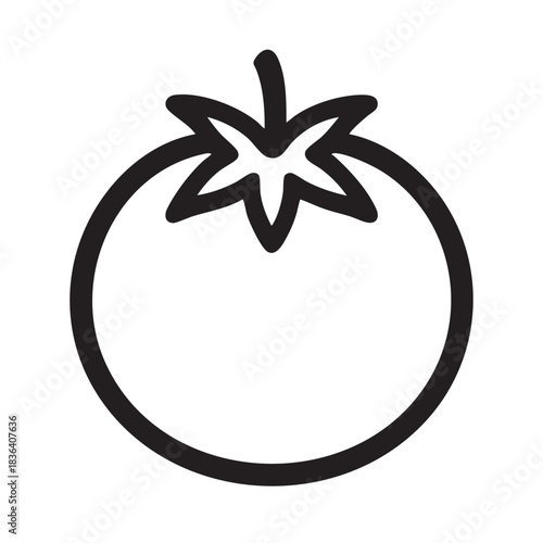 Illustration of fresh tomato for diet healthy vegetarian food concept