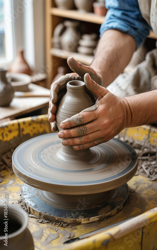 Wallpaper Mural hands of a potter Torontodigital.ca