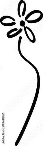 심플한 꽃 드로잉