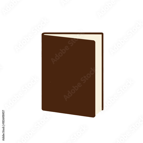 Brown Hardcover Book Illustration