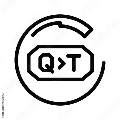 Q>T Quality Over Quantity Indicator Icon