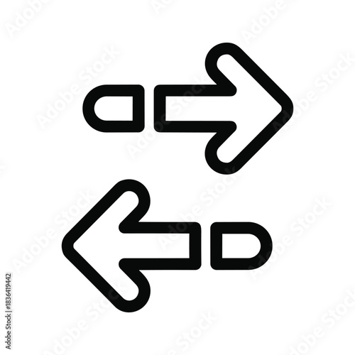 Exchange or Transfer Arrows Icon