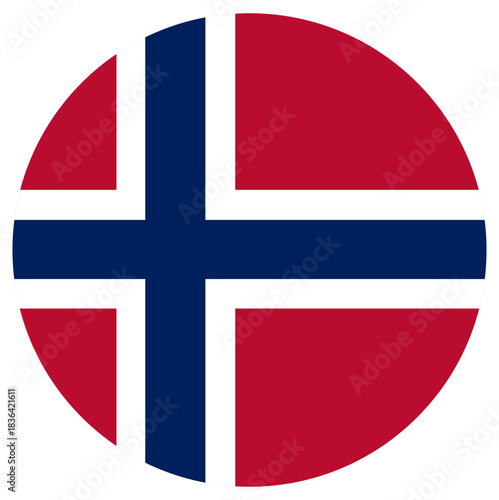 flag of Norway icon vector illustration 