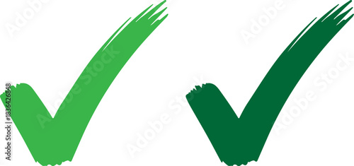 Two green check marks indicating success or approval